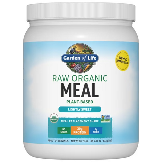 Raw Organic Meal Replacement Protein Powder - Lightly Sweet