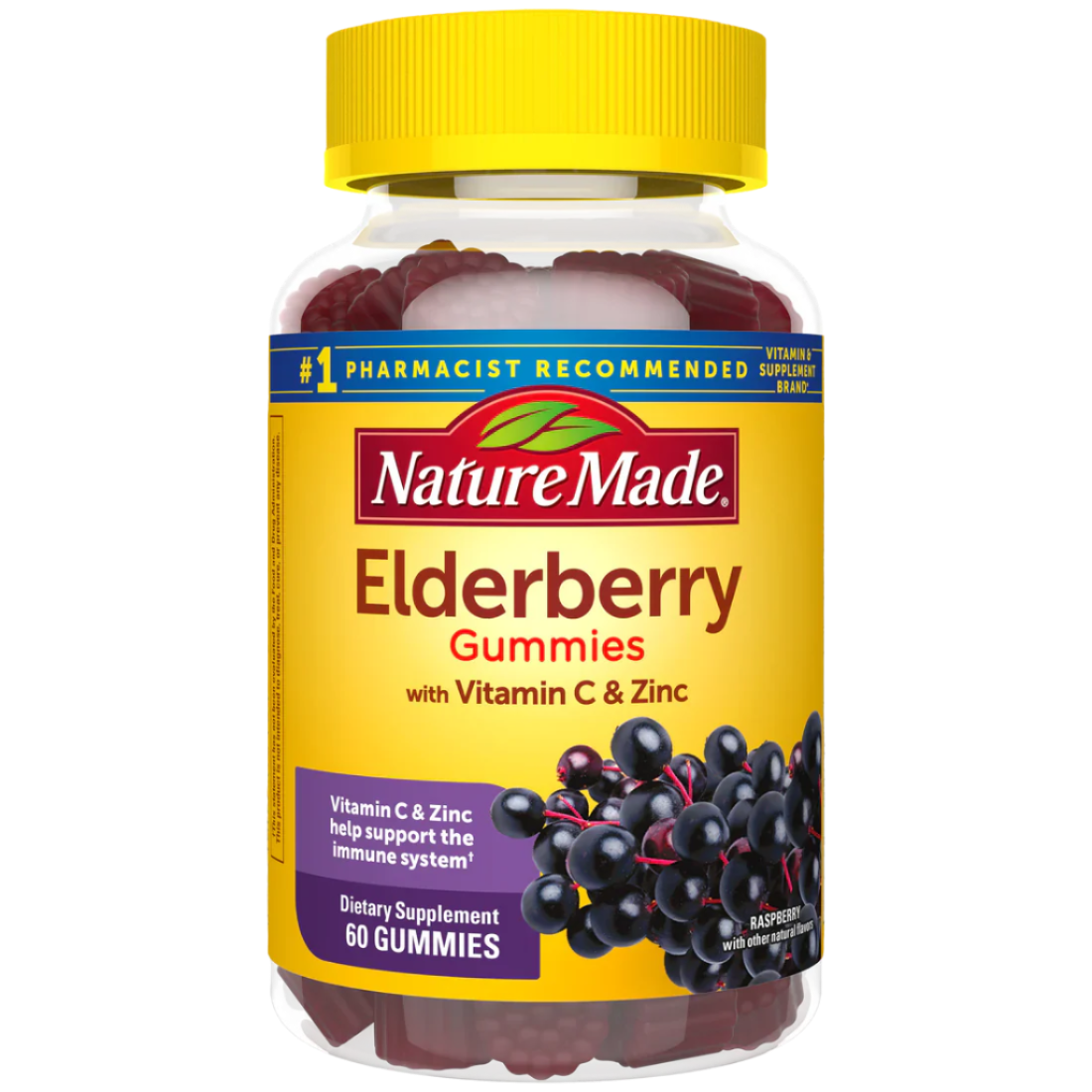 100 mg Elderberry Gummies with Vitamin C & Zinc